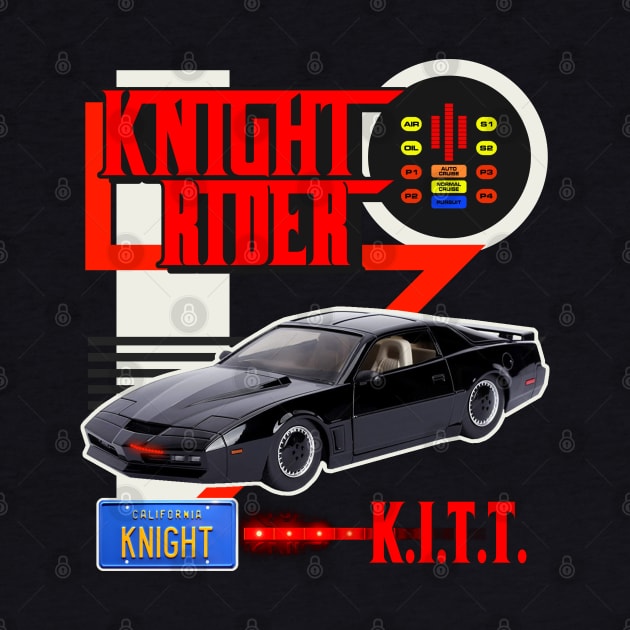 Knight Rider KITT Car Racing Style Design by darklordpug